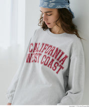 American LOGO round neck cotton long sleeve casual sweatshirt