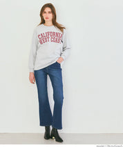 American LOGO round neck cotton long sleeve casual sweatshirt