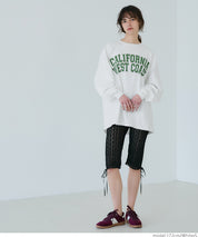 American LOGO round neck cotton long sleeve casual sweatshirt