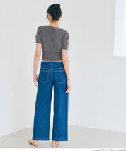 Cool and sweet square neck short-sleeved knitted cardigan