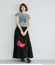 【Matchable】Textured wrinkled Asymmetrical Tiered Skirt