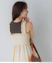 Willow pleated elastic ruffle dress with detachable shoulder straps