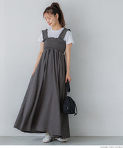 Willow pleated elastic ruffle dress with detachable shoulder straps