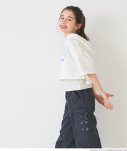 Children's two-piece short hoodie + vest