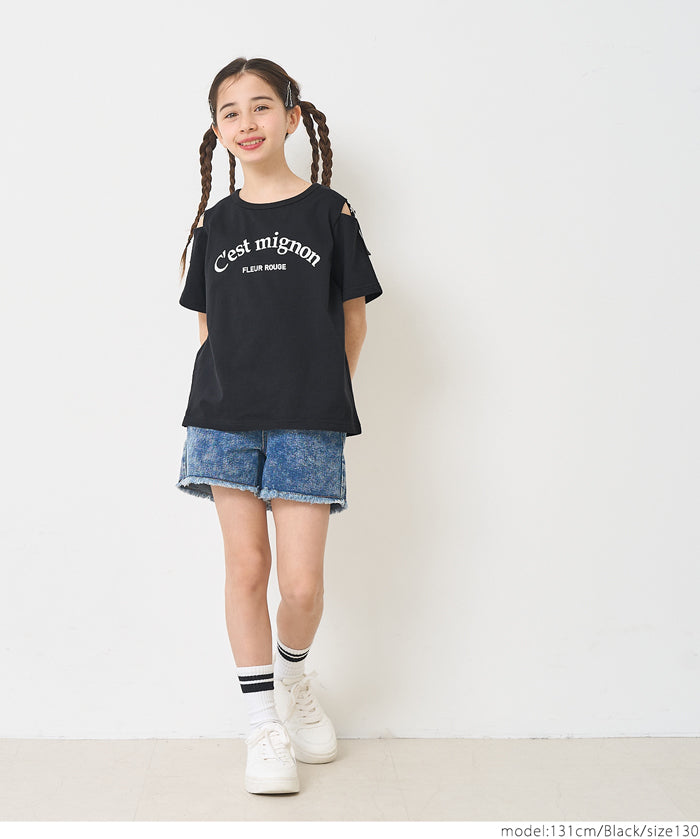 Children's off-shoulder top