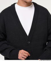 Men's solid fabric Japanese style V-neck Cardigans unisex