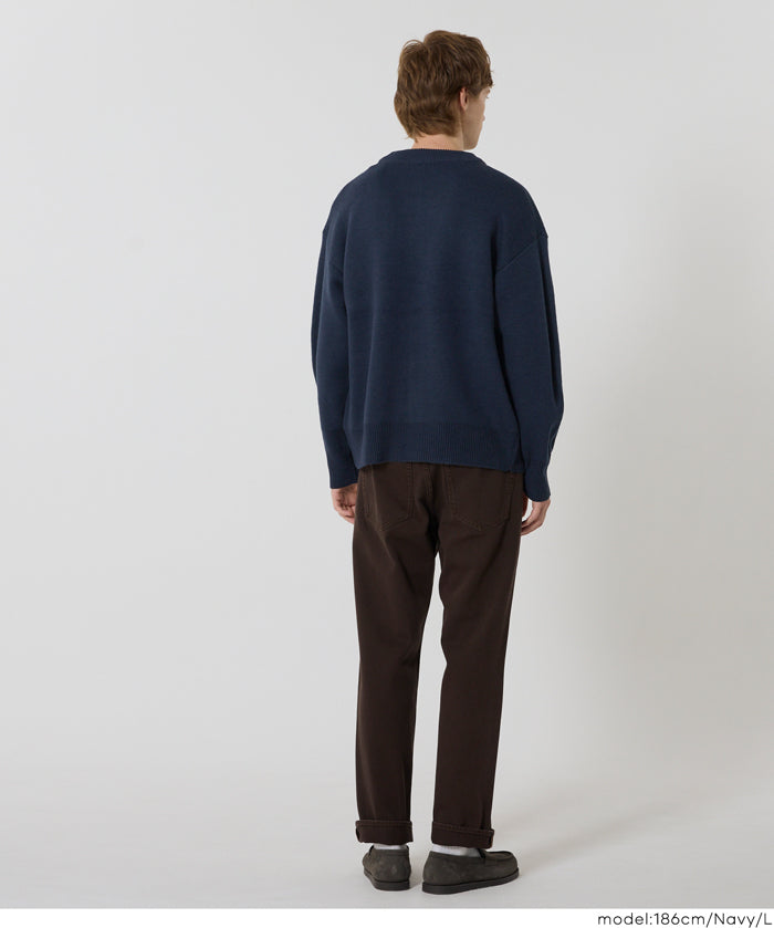 Men's solid fabric Japanese style V-neck Cardigans unisex