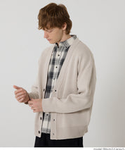 Men's solid fabric Japanese style V-neck Cardigans unisex