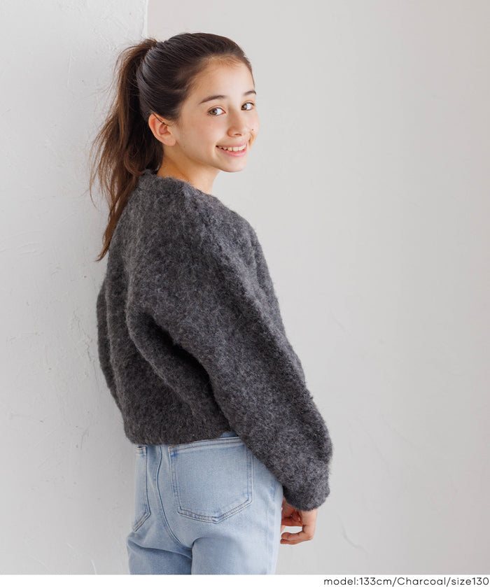 童裝圈圈紗羊毛日系圓領衫 親子裝