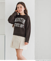 童裝英字LOGO圓領長袖毛衣 親子裝