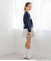 童裝英字LOGO圓領長袖毛衣 親子裝