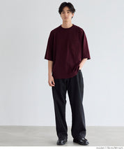 Men's cotton pocket shape basic short-sleeved T-shirt unisex