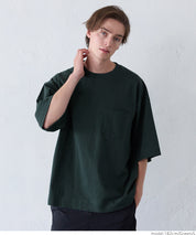 Men's cotton pocket shape basic short-sleeved T-shirt unisex