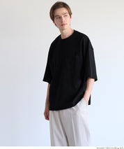 Men's cotton pocket shape basic short-sleeved T-shirt unisex