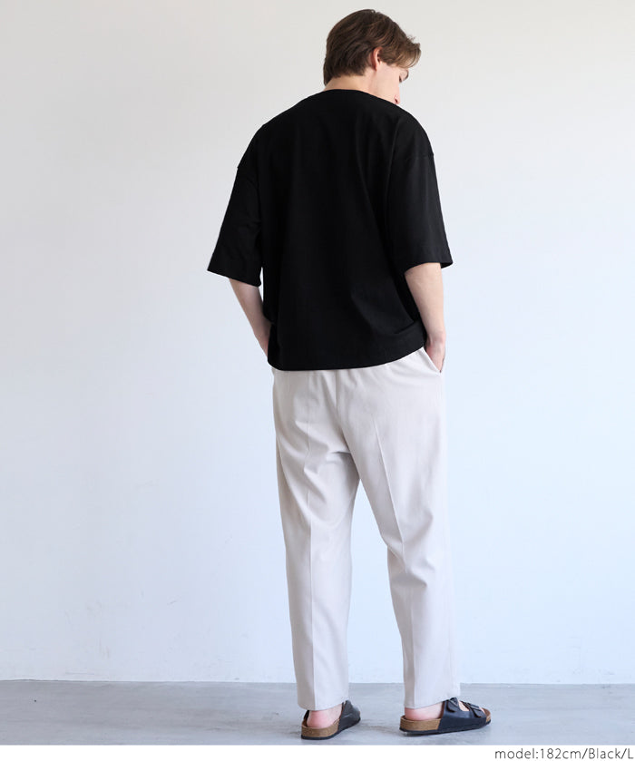 Men's cotton pocket shape basic short-sleeved T-shirt unisex