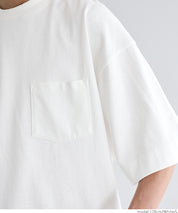 Men's cotton pocket shape basic short-sleeved T-shirt unisex