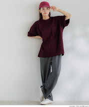 Men's cotton pocket shape basic short-sleeved T-shirt unisex