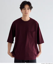 Men's cotton pocket shape basic short-sleeved T-shirt unisex