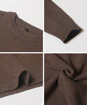 男裝英字LOGO圓領針織上衣