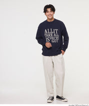 男裝英字LOGO圓領針織上衣