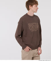 男裝英字LOGO圓領針織上衣