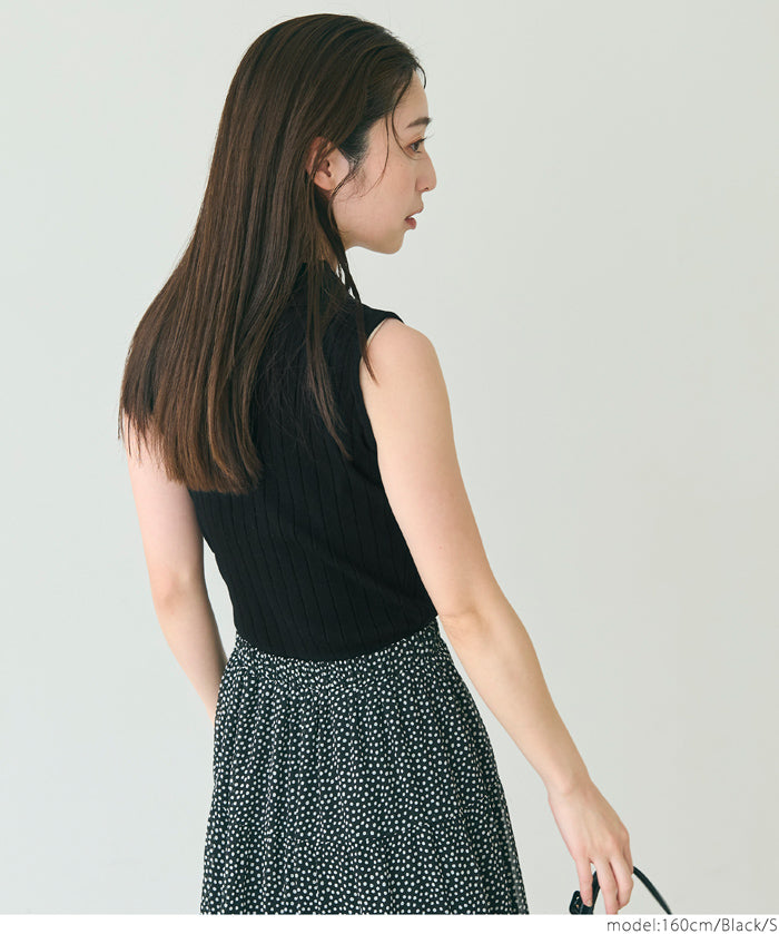 Temperament gold button POLO collar sleeveless vest knitted commuting