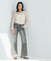 Sexy Lace Round Neck Blouse