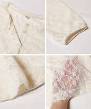 Sexy Lace Round Neck Blouse