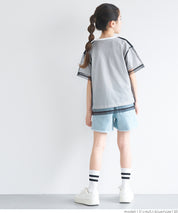 Children's clothing ripped color shorts