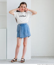 Children's clothing back basket empty heart short-sleeved top T-shirt