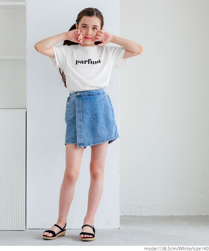 Children's clothing back basket empty heart short-sleeved top T-shirt