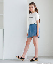 Children's clothing back basket empty heart short-sleeved top T-shirt