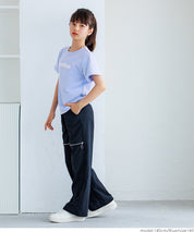 Children's clothing back basket empty heart short-sleeved top T-shirt