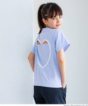 Children's clothing back basket empty heart short-sleeved top T-shirt