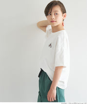 Children's embroidered short LOGO sleeve T-shirt