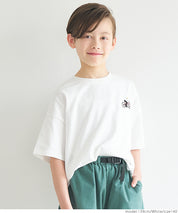 Children's embroidered short LOGO sleeve T-shirt