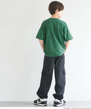 Children's embroidered short LOGO sleeve T-shirt