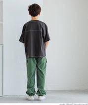 Kids' short-sleeved top with logo on the side