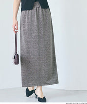 細閃面料彈性直筒半裙