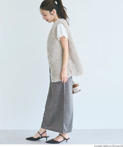 細閃面料彈性直筒半裙