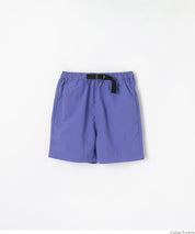 Kids' sporty-style belted nylon shorts