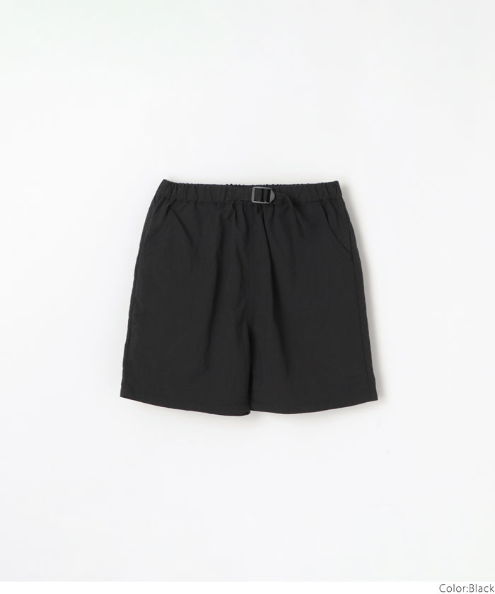Kids' sporty-style belted nylon shorts