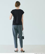 Green recycled fabric solid color short-sleeved T-shirt