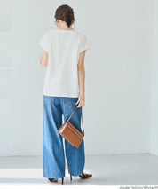 Green recycled fabric solid color short-sleeved T-shirt