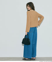 Ruffled ruffled bow tie jacket