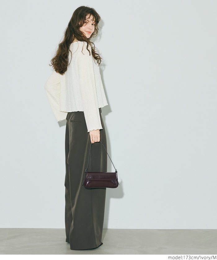 Ruffled ruffled bow tie jacket