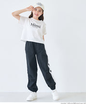 Children's off-the-shoulder short-sleeved top with cross-back design