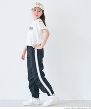 Children's off-the-shoulder short-sleeved top with cross-back design