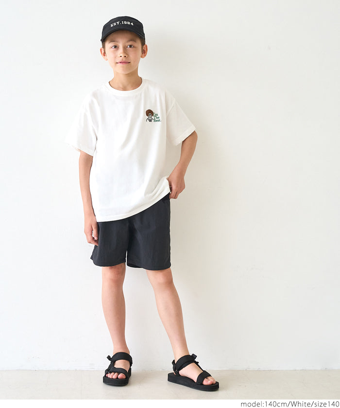 Children's clothing vitality printed LOGO short-sleeved T-shirt