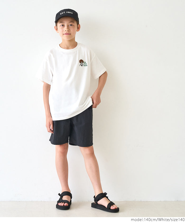 Children's clothing vitality printed LOGO short-sleeved T-shirt